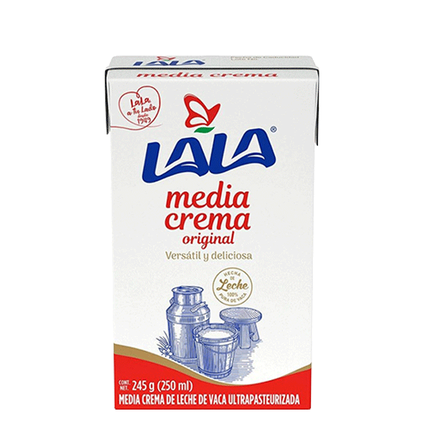 Media crema lala 250 ml pza