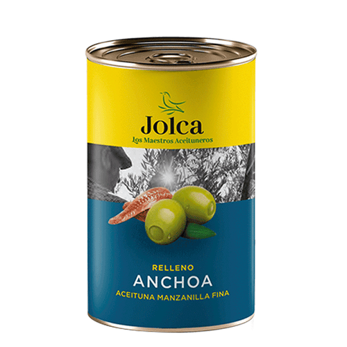 Aceituna rellena de anchoa la Jolca 300gr pza