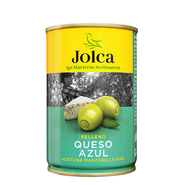 Aceituna rellena de queso azul la Jolca 300gr pza