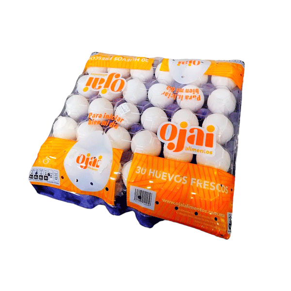 Huevo blanco emplayado ojai 30 pz