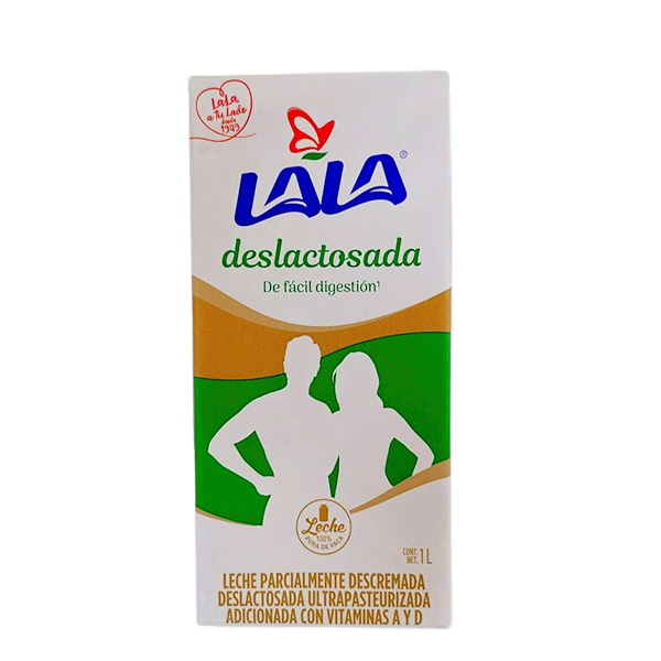 Leche deslactosada lala 1 lt pza