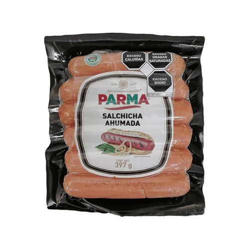 Salchicha ahumada parma 397gr pza