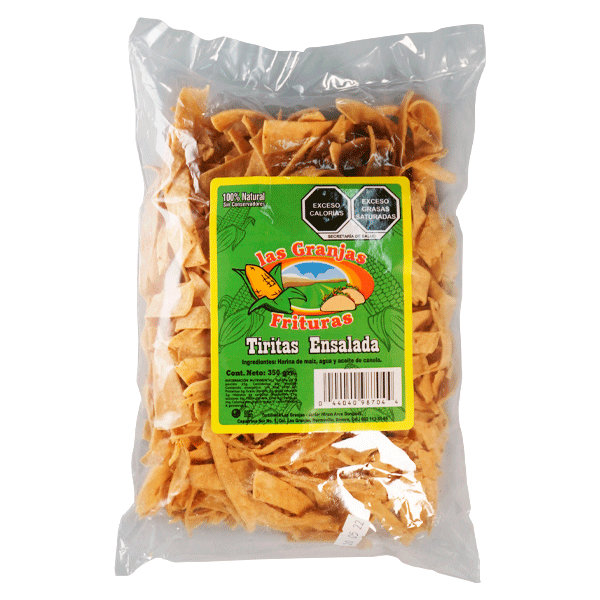 Tiritas p/ensalada las granjas 350 gr pza