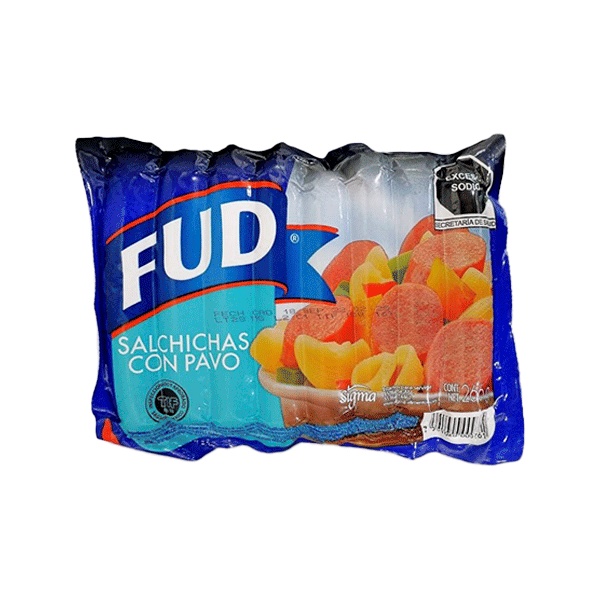 Salchicha de pavo fud 266gr pza