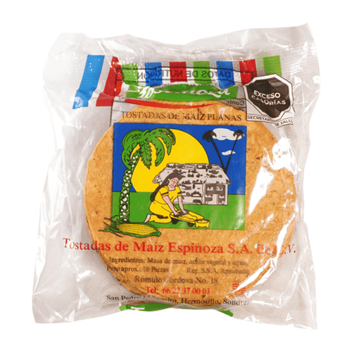 Tostada plana espinoza pza
