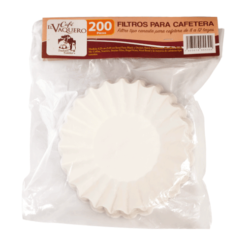 Filtro para cafe el vaquero c/200 pza