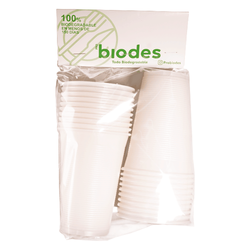 Vaso 16oz. liq. frio almidon de maiz 15 pza