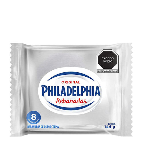 Queso philadelphia rebanadas 180gr