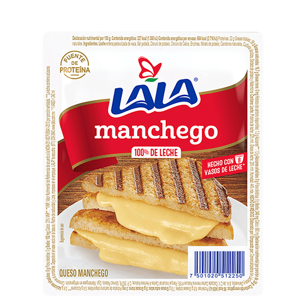 Queso manchego lala 200gr pza
