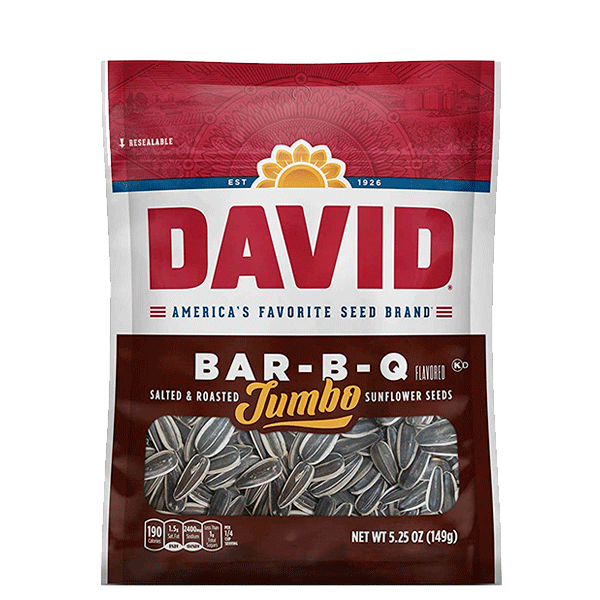 Semilla de girasol bbq david 149g pza