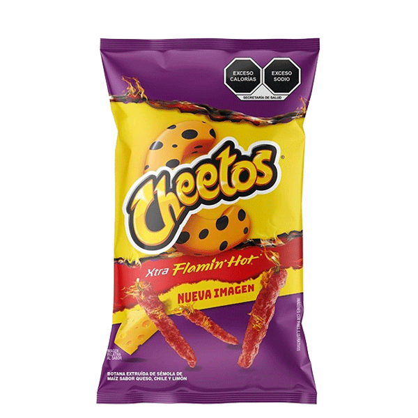 Cheetos xtra flamin hot 52gr