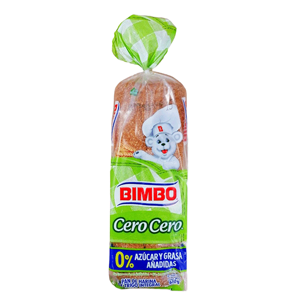 Pan bimbo cero cero 610gr
