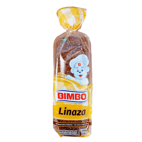 Pan linaza bimbo 610 gr