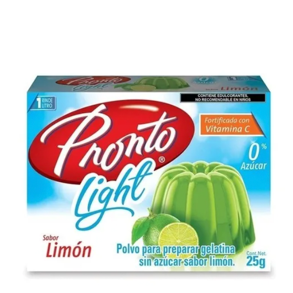 Gelatina limon light pronto 25gr