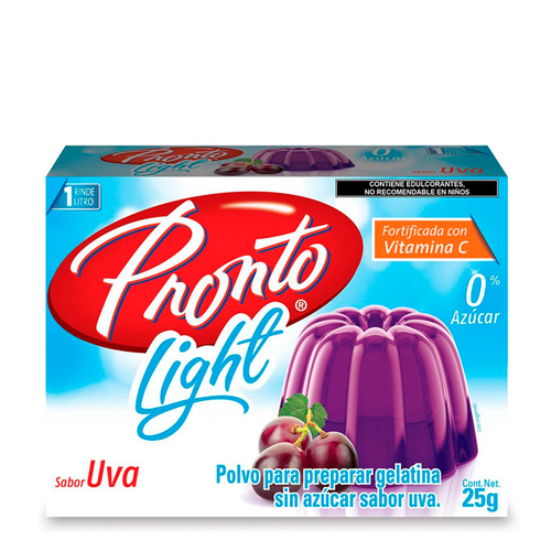 Gelatina uva light pronto 25gr