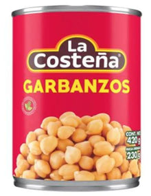 Garbanzos la costeña 420gr pza