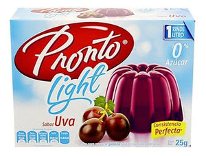 Gelatina pronto  frambuesa 84pza