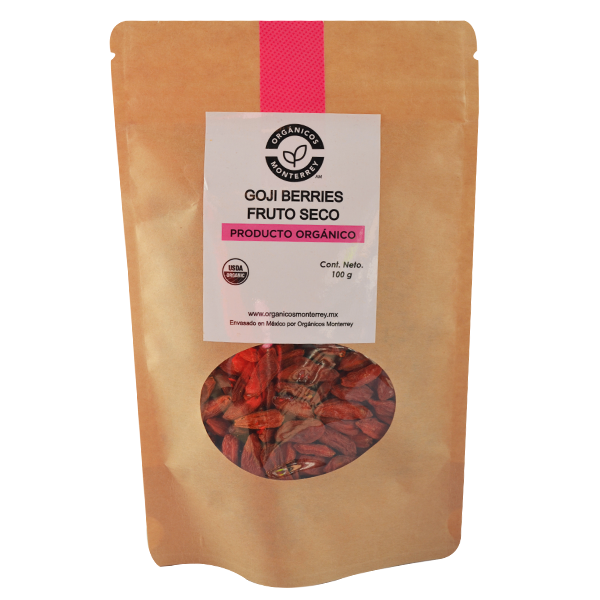 Goji berries orgánicos monterrey 100g pza