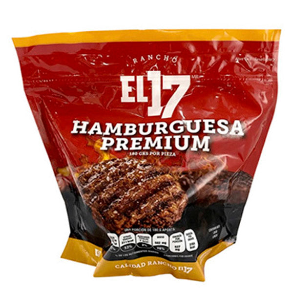 Hamburguesa de Res Premium c/6pzas.