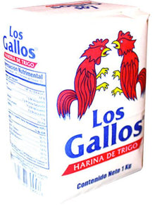 Harina de trigo los gallos 1 kg pza