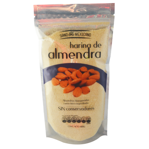 Harina de almendras sano mexicano 450gr pza