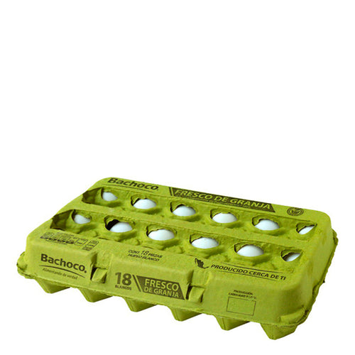 Huevo blanco bachoco c/18 pza
