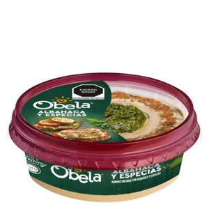 Hummus albahacar y especias obela 198.4gr pza