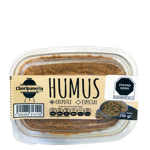 Hummus chipotle la choripaneria 250gr pza