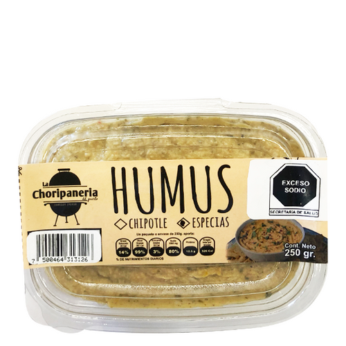Hummus especias la choripaneria 250gr pza