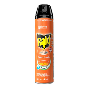 Insecticida raid casa y jardin 285 ml