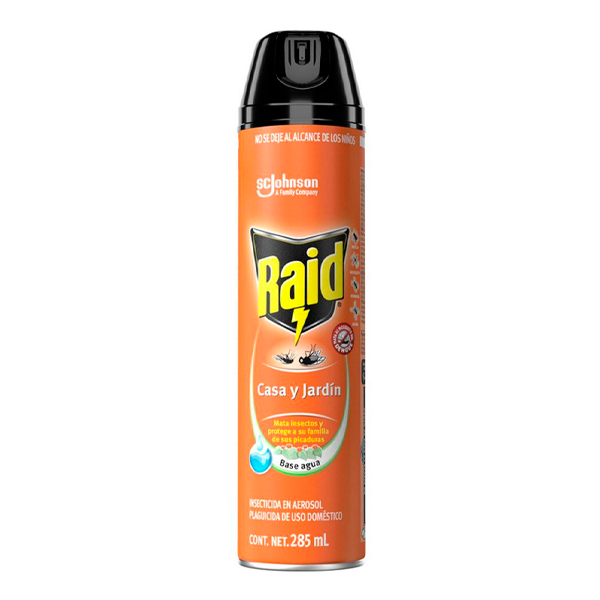Insecticida raid casa y jardin 285 ml