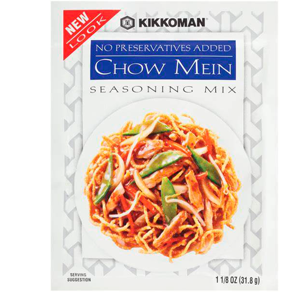 Sazonador kikkoman chow mein seasoning mix 8 Oz 31.8gr