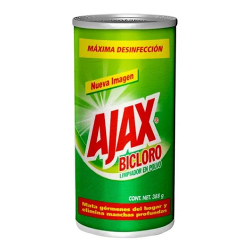 Limpiador en polvo ajax bicloro 388gr