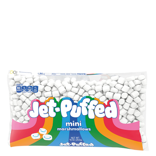 Mini bombon blanco Kraft jet-puffed 283gr Pza