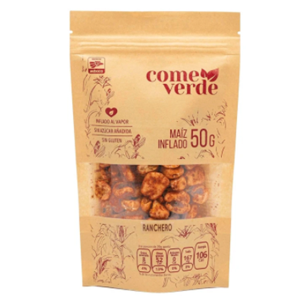 Maíz inflado ranchero come verde 50gr pza