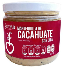 Mantequilla cacahuate con chia sayab 300gr pza