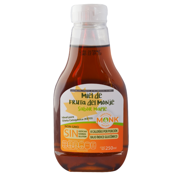 Miel de monk fruit sabor maple 250ml pza
