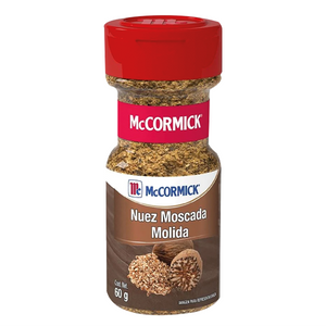 Nuez moscada molida McCormick 60gr pza.