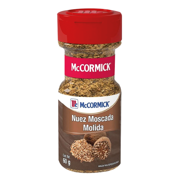 Nuez moscada molida McCormick 60gr pza.