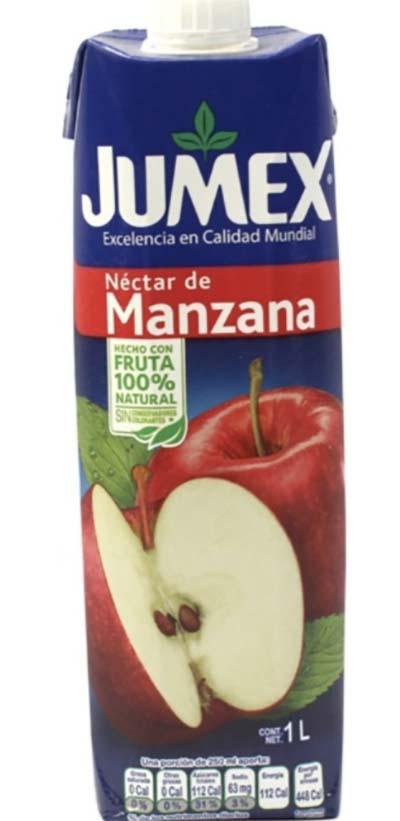 Nectar de manzana jumex 1 lt pza