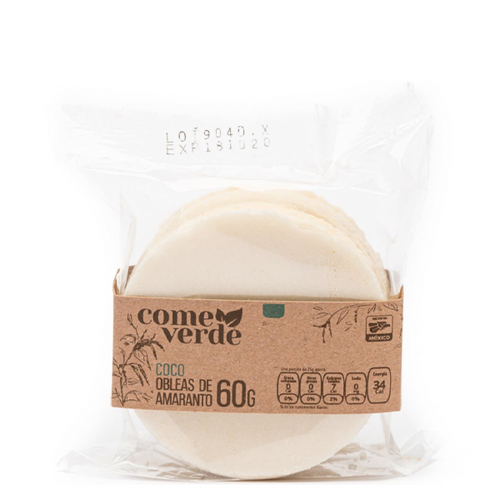 Oblea coco come verde 60gr pza