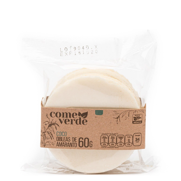 Oblea coco come verde 60gr pza