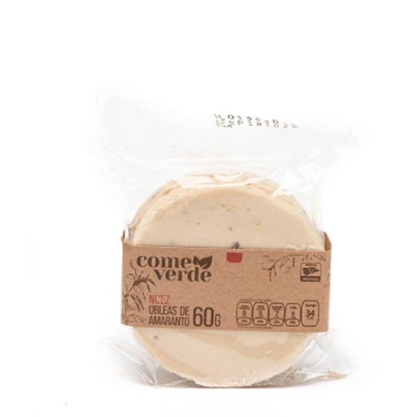 Oblea nuez come verde 60gr pza