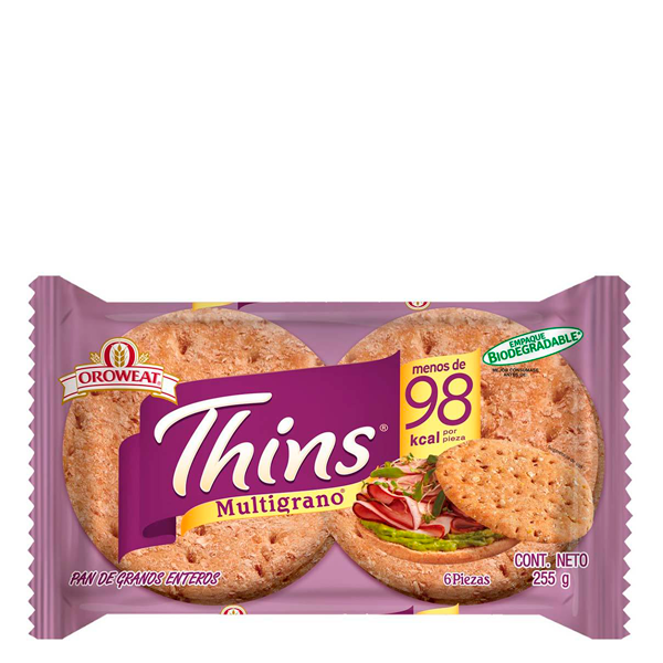 Pan thins multigrano oroweat 6p 255g