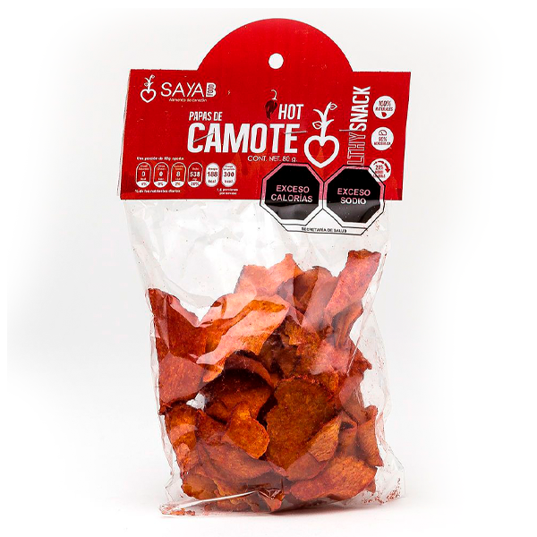 Papas de camote hot sayab 80gr