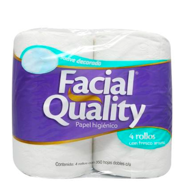 Papel higienico quality  c/4 rollos 400 hojas