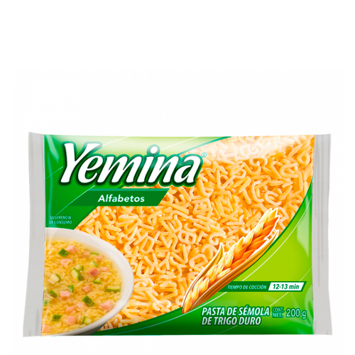 Pasta alfabetos yemina 200 gr