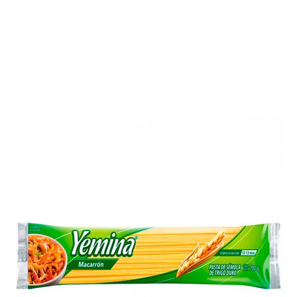 Pasta macarron yemina 200 gr