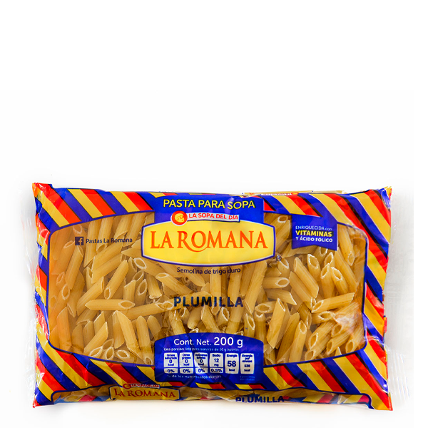 Pasta plumilla la romana 200 gr