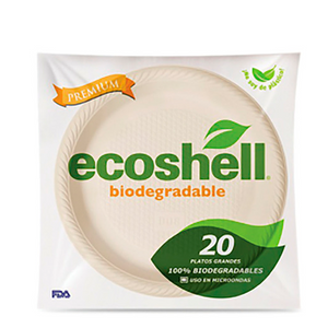 Plato grande bio ecoshell c/20pzas